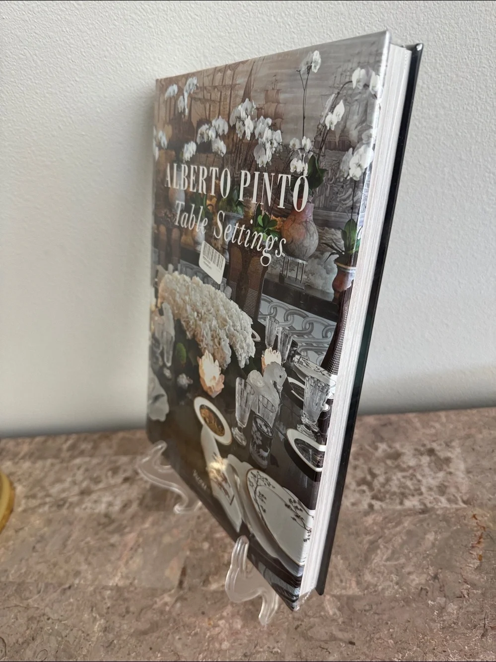 New sealed Albert Pinto table setting hardcover Book publisher Rizolli